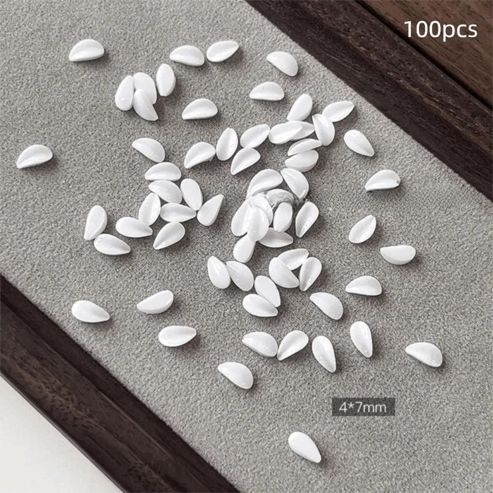 3D Flower Petals Nail Art Glitter Set Transparent Nail Charms Decorations Manicure Accessories
