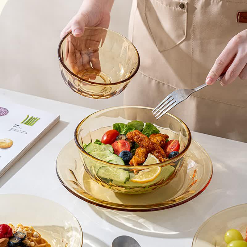 Westinghouse Crystal Diamond 8-Piece Glass Dinnerware Set