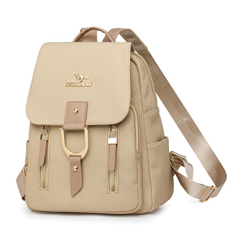 

Женский повседневный рюкзак, легкий для хранения покупок, ретро рюкзак через плечо и дорожная сумка бежевый