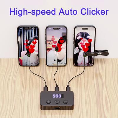 Auto Clicker Mobile Phone Connector Speed Adjustable Low Noise Design Easy To Use