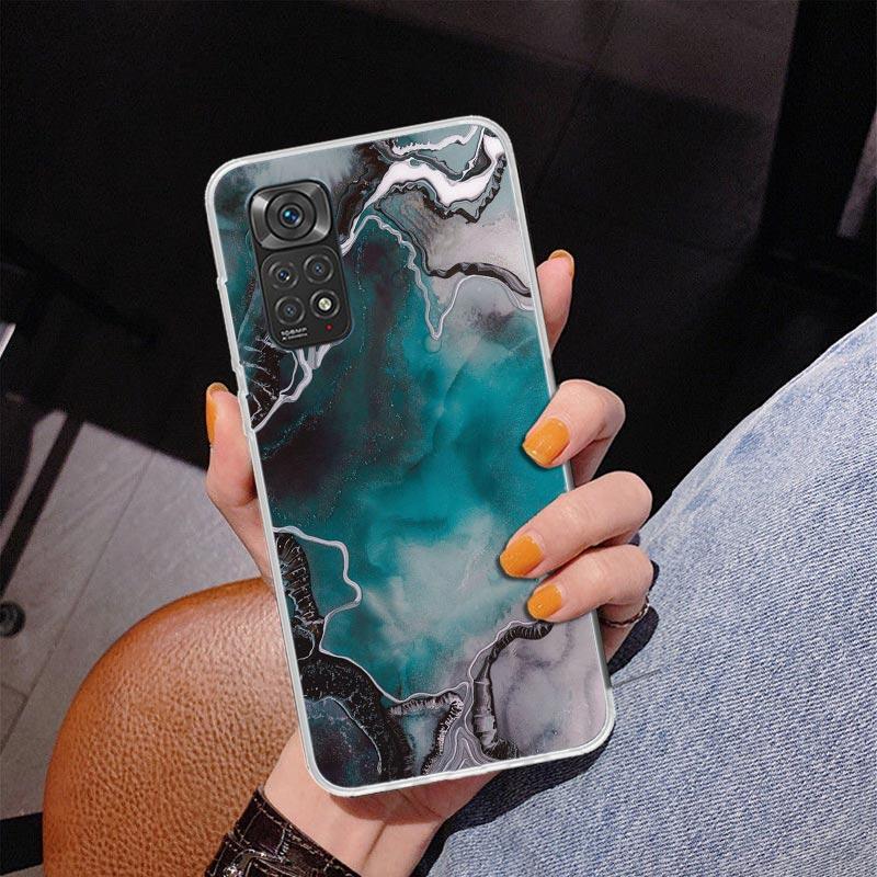Fashion Geometric Marble Phnoe Case for Phnoe Case for Xiaomi Redmi Note 15 14 14S 13 Pro Plus 12 12S 11S 11E 10S 10 11T 5G Uniq
