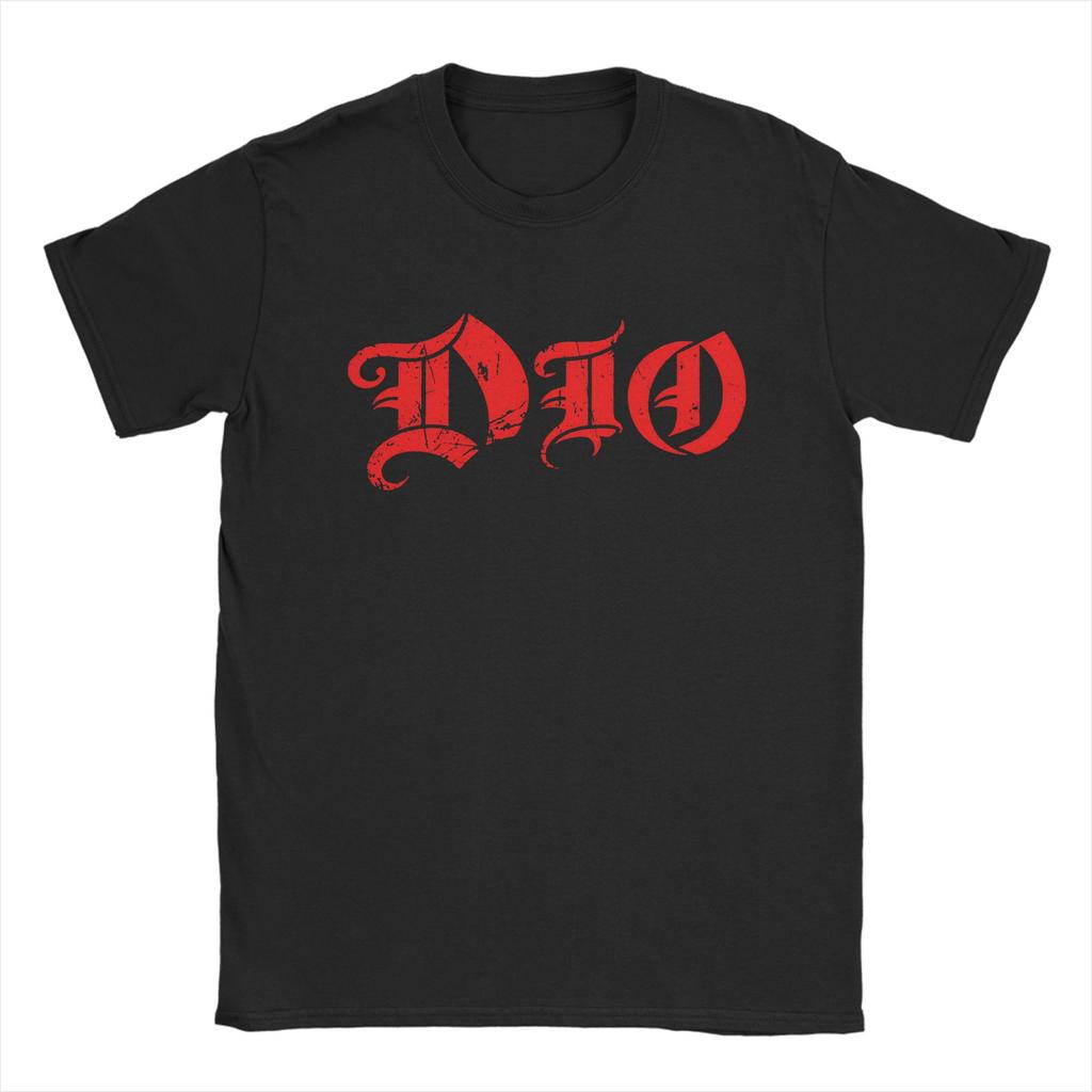 Dio Band We Rock  T-Shirt Men Women  Novelty 100% Cotton Tees Crew Neck Short Sleeve T Shirt Printing Clothing