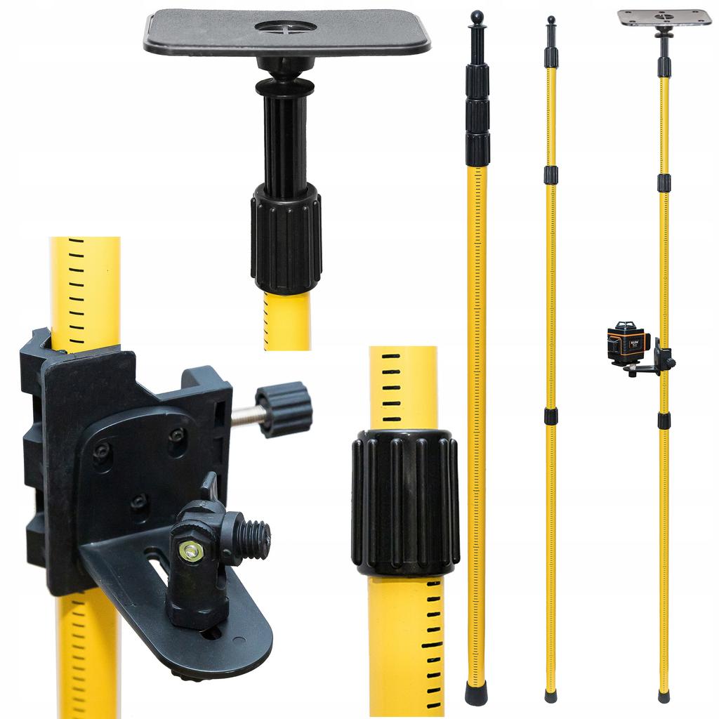 2.85M Extension Pole Tripod For Laser Level Bag