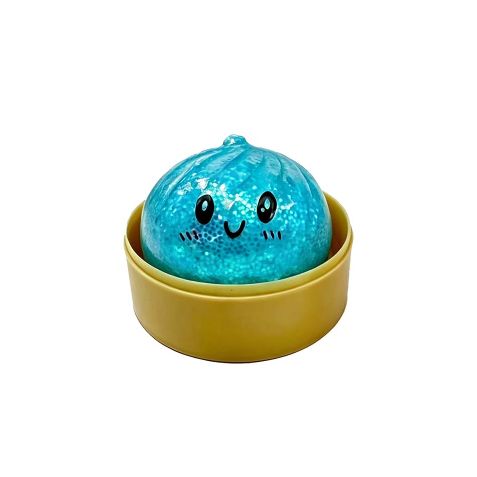New Glitter Dumpling Squishy With Box Dumplings Sensory Squeeze Toy For Stress Relief Fans Birthday Day Gifts
