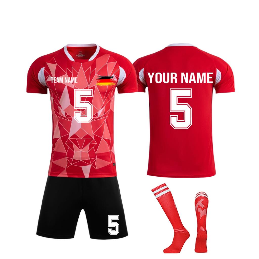 Personalised Shirts Kit Mens Girls With Name Number Custom Football Jerseys For Boys Training Suit