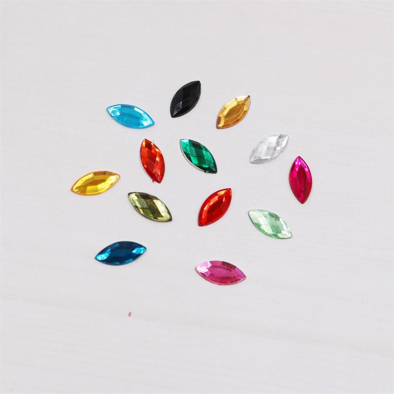 Flachbodenbohrer Acryl Pferdeauge Strassstein für DIY Schmuck