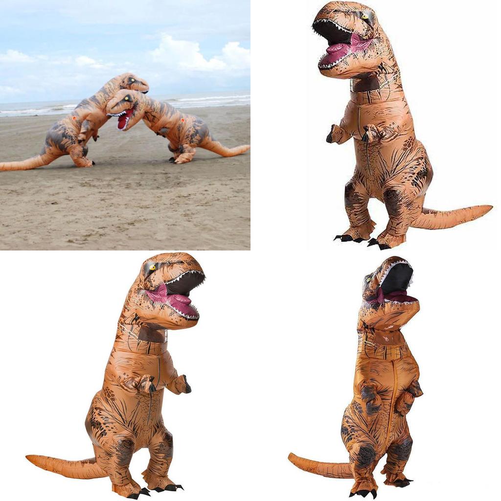 Eye-catching Adult T-rex Inflatable Dinosaur Costume Perfect For Halloween Celebrations