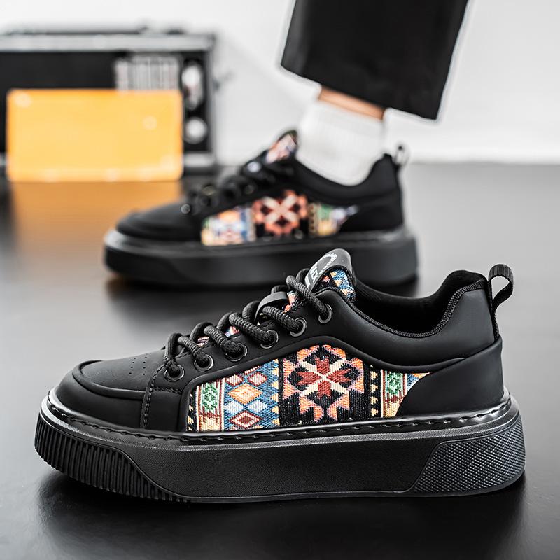 

Весенняя мужская обувь 2025 новая маленькая белая обувь мужская невидимая внутренняя высота увеличение тренд универсальная мужская повседневная платформа модная обувь 44