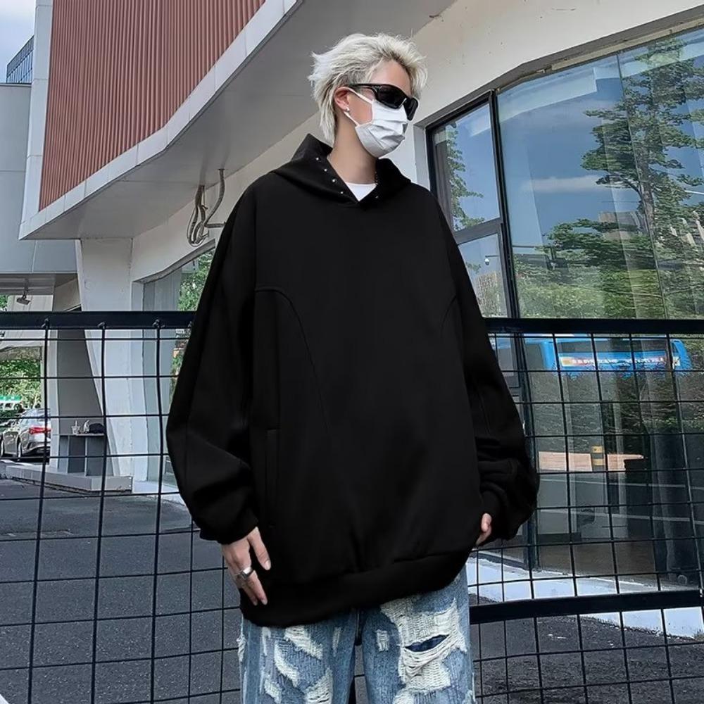 Breasted sweater men's spring, autumn and winter, new, top high street hooded jacket trendy brand