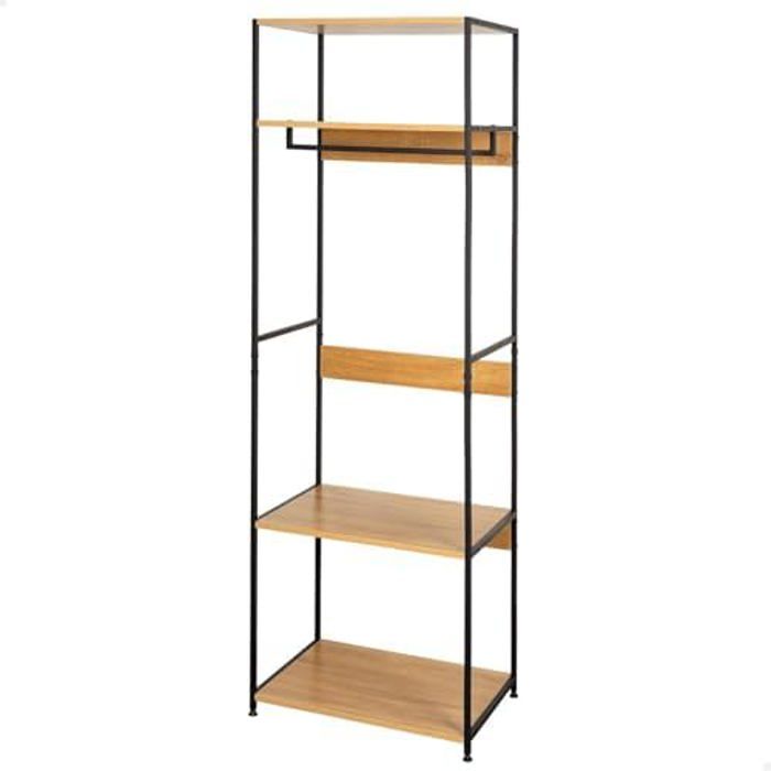 Otevřená skříň - AKTIVE - Max Home 18431 - 60x40x175 cm - Ocel a Dřevo - Max. 30 kg