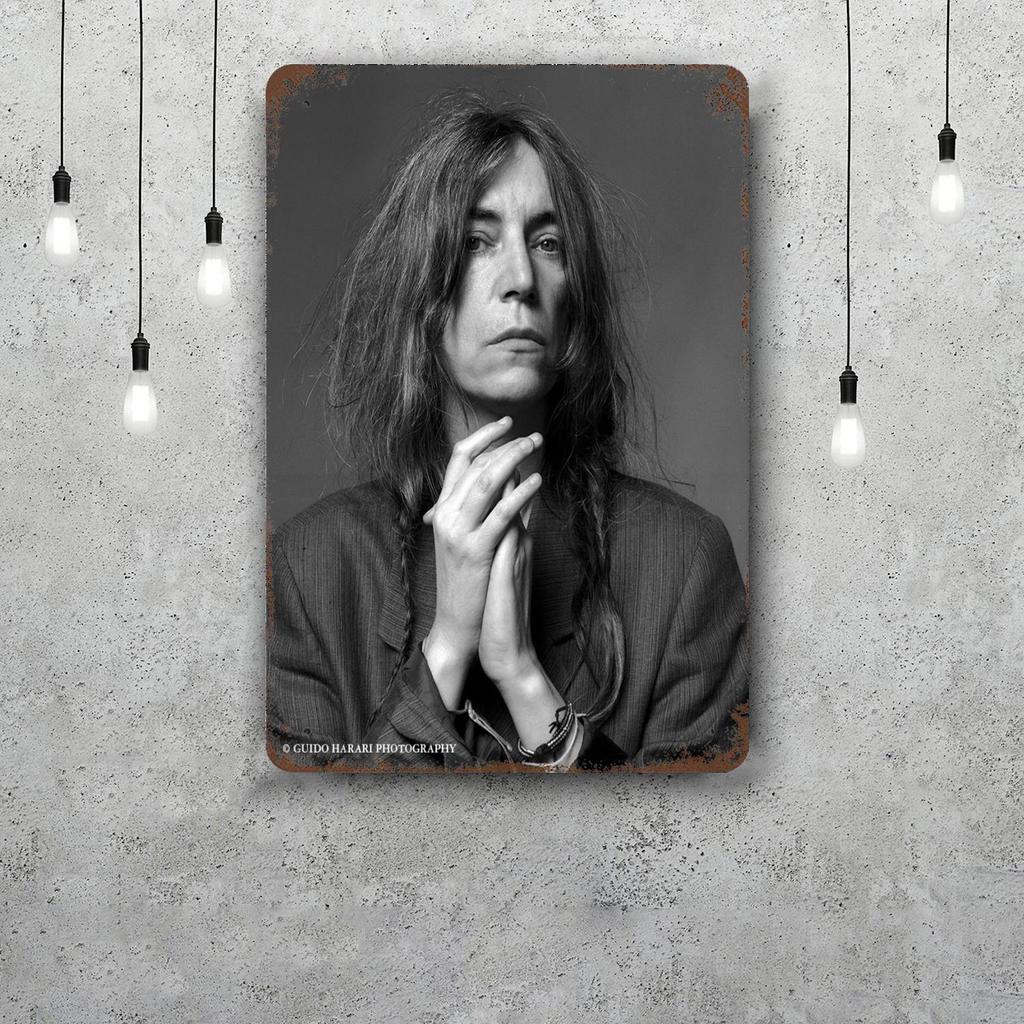Patti Smith Retro Vintage Tin Sign Poster Decorative Plaque Metal Plate Wall Decor