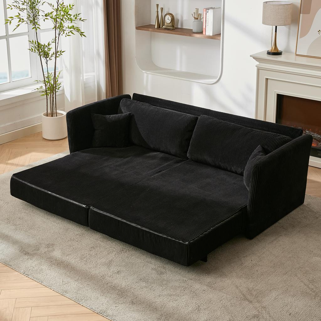 Modern Minimalist Sofa with Multifunctional Conversion - Sofa Bed for Living Room, Offices and Studios, Foldable Double Sofa Bed for Small Apartments