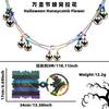 Cheerful Halloween Themed Hanging Decorations With Colorful Pumpkin Ghost Bat And Spider Designs