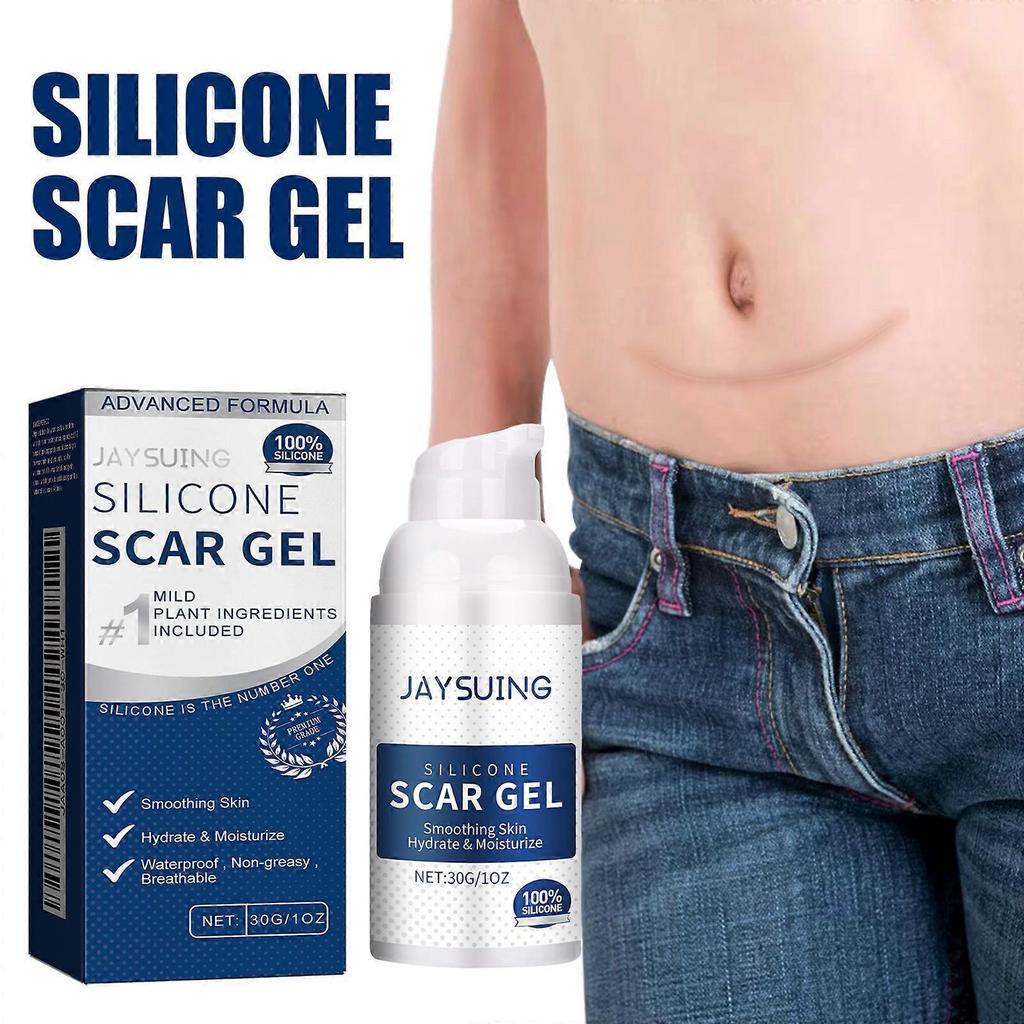 Silicone Scar Gel, Advanced Scar Treatment for Surgical Scars, C-Section, Stretch Marks, Acne, Injury, Burns