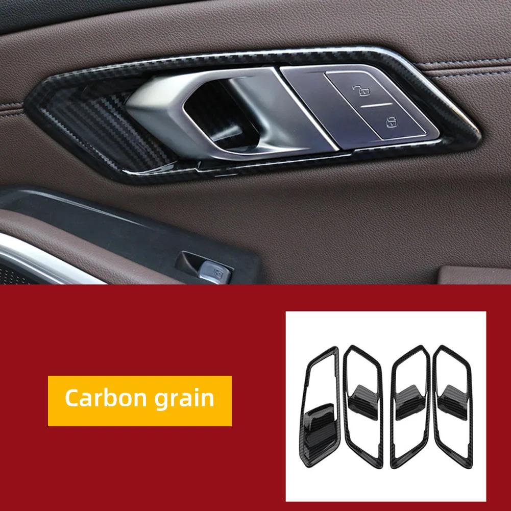 

4Pcs Car Door Inner Handle Bowl Cover Decoration Suitable For BMW 3 Series G20 G21 G28 318i 320i 325i 330i 340i 2019 2020 2024
