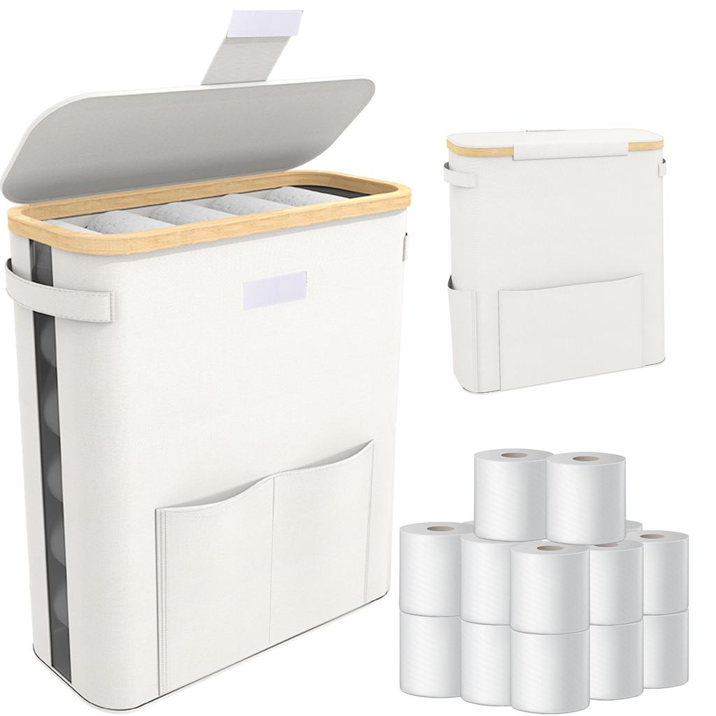 Toilet Paper Storage Basket Toilet Paper Storage Rack, Stylish Tissue Box, Suitable For Bathroom Or Cabinet Waterproof Container