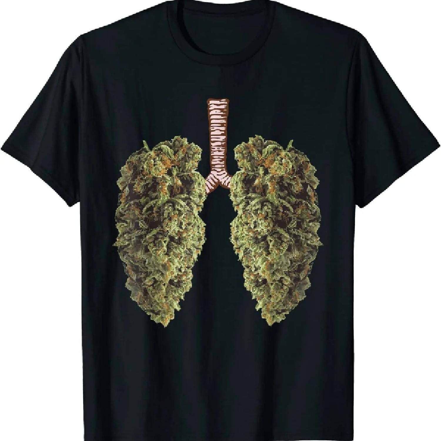

Funny Weed Lung Bud T-Shirt - THC Lung TShirt T-Shirt Hot Sale Student Top T-shirts Tees Printed XXXXXL чорний