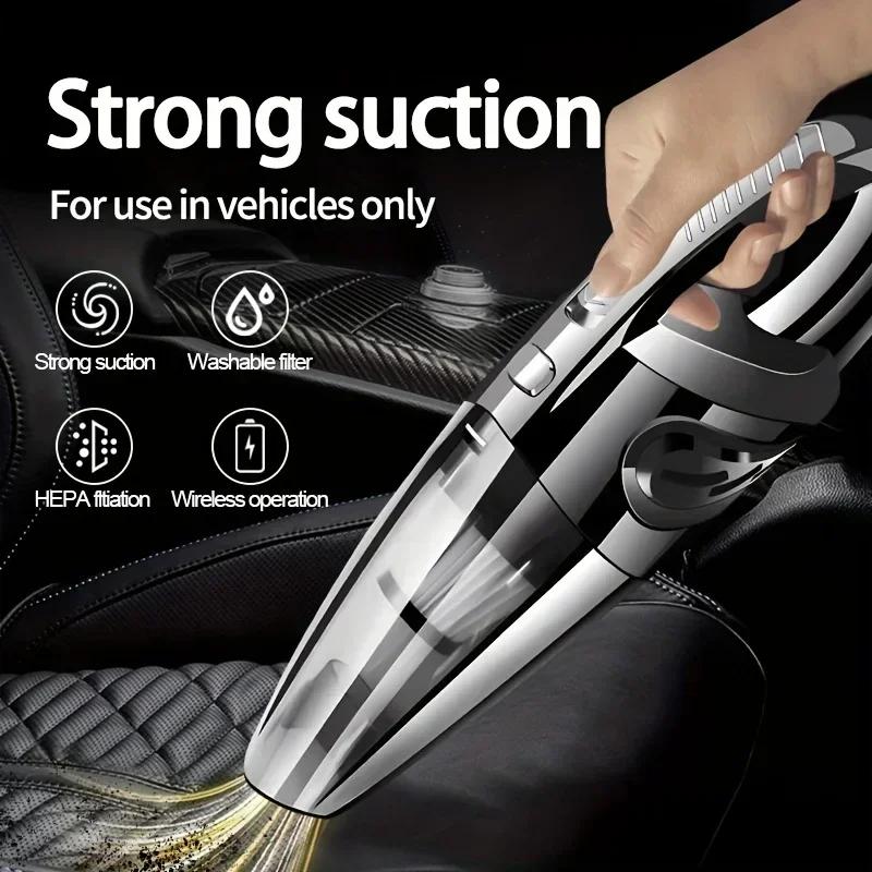 Car Vacuum Cleaner Powerful Handheld Mini Cleaners Rechargeable Portable High Super Suction Wet And Dry dual-use Vacuum Cleaner