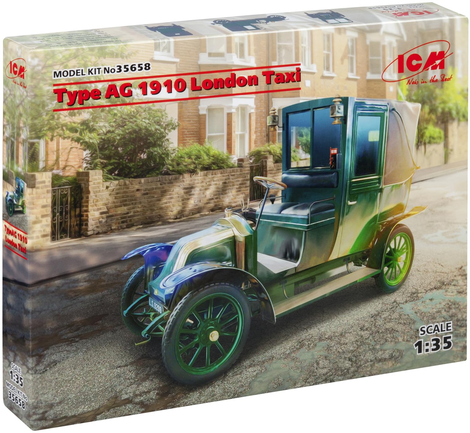 

ICM Масштаб 1/35 Renault Type AG 1910 Лондонское такси Пластиковый набор 35658
