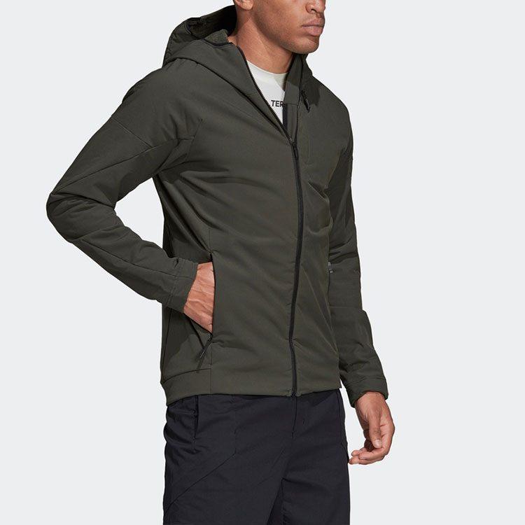 Adidas Jackets Men's Dark Brown Hooded Moderate Other GV4794