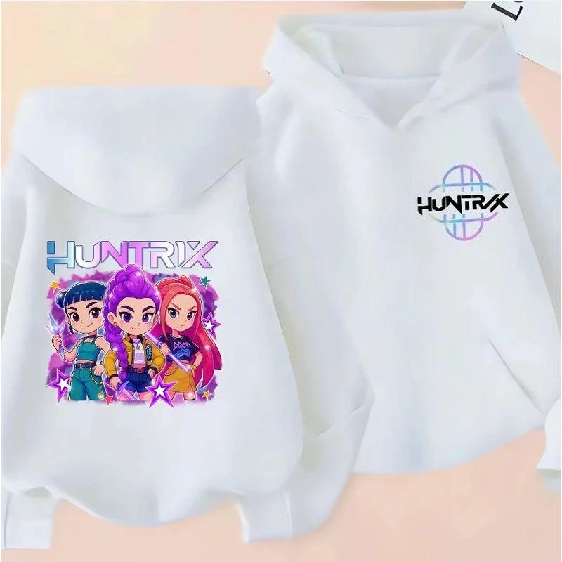 Høst Vinter Kpop Demonjegere Mønster Hettegensere Moteriktig Casual Varm Sport Langermet Barn Gutt og Jente Barn Unisex Hettegensere