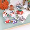 Bamboo Yao Jewelry: Cute Snowman, Ghost, and English Letter Hair Clips & Claw Clips for Christmas