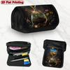 1pc The Cycle of Life Design Double Layer Flip Pencil Case-Multi Layer Flip Cover Design, Storage Bag, Zipper Closure, Suitable for Schools, Offices,