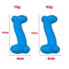 1Pc Large Small Puppy Dogs Toys Soft Rubber Bite-resistance Bone Shape Teeth Cleaning Chew Training Toys Pet Supplies 2 Sizes
