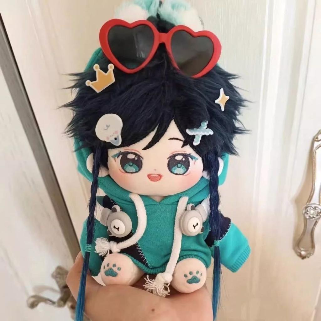 Bambola di Peluche Venti di Genshin Impact da 20 cm Giocattolo Morbido Carino Arconte Anemo Kawaii Peluche da Collezione Regalo di Compleanno Regalo di Capodanno