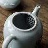 Sky Blue Full of Patterns Teapot Ru Porcelain Tea Brewing Kettle Ceramic Tea Teapots With Filter Chinese Teapot Puer Handmade