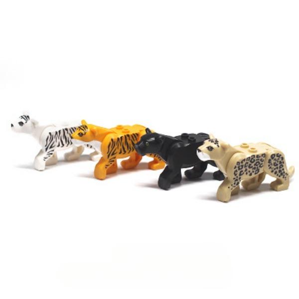 Compatible Mosaic Building Block Toy Goat Seagull Penguin Fish Sheep Animal Print Farm Diy Parts