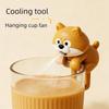 Welpe Fufu Aufblasbarer Mini-Ventilator Cartoon Tragbar Langlebig Abnehmbar Waschbar Clip-On Kühl-Gadget