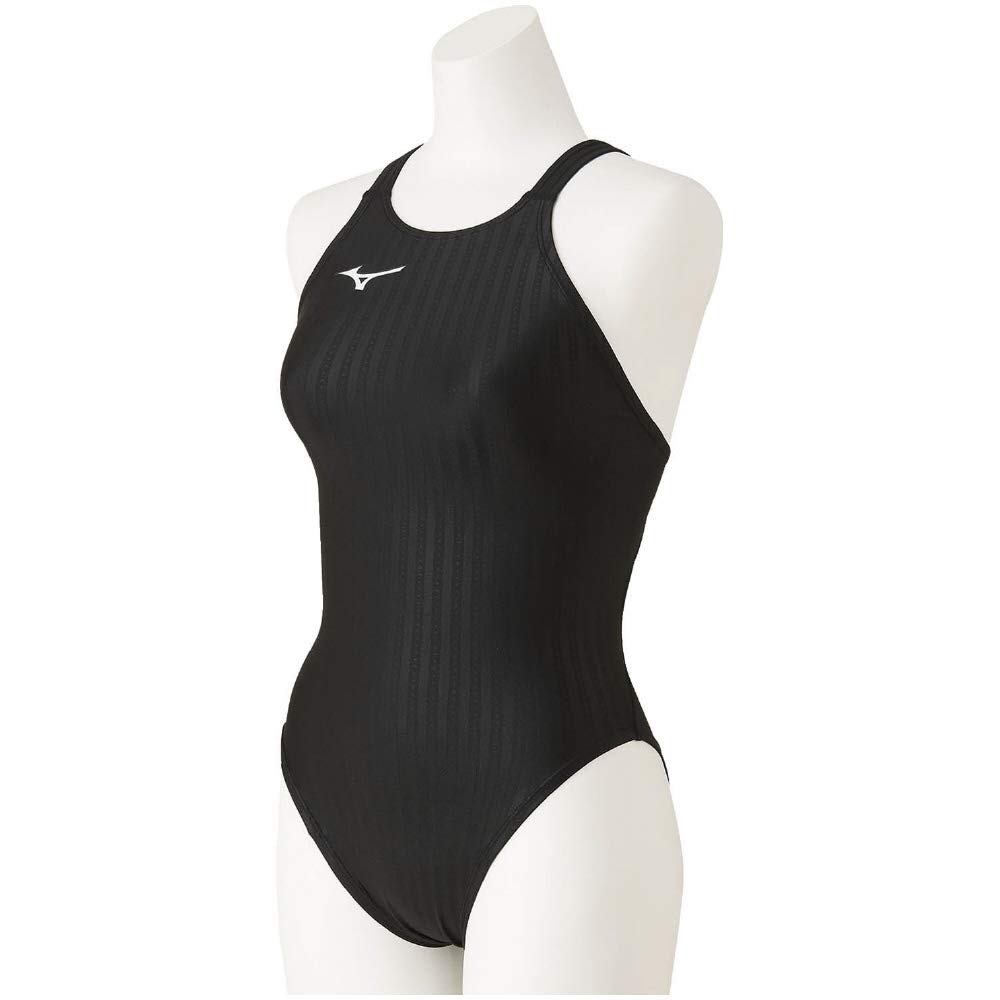 MIZUNO Racing Swimsuit Stream Ace High Cut Open N2MA0222 Black L FINA Swimming Approved Women's (Lace Back) Color Size (International Federation)