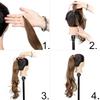 32 Zoll Langes Welliges Pferdeschwanz-Haarteil Flexibles Umwickelbares Pferdeschwanz-Haarteil für Damen Natürliches Aussehen Synthetisches Haar-Add-On