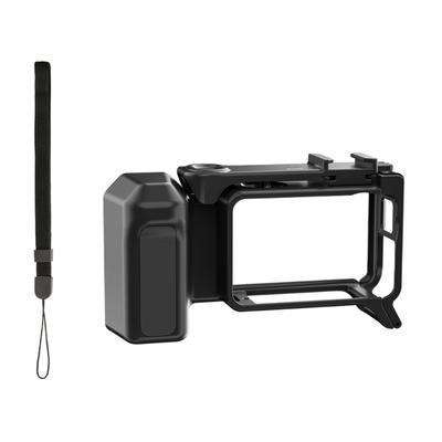 Ergonomic Grip Handle Cage For Action 5pro/4/3 Action Cameras Featuring Cold Shoe Mount Built In Shutter Button