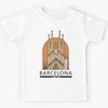 Minimalist Barcelona Sagrada Familia Kids T-Shirt