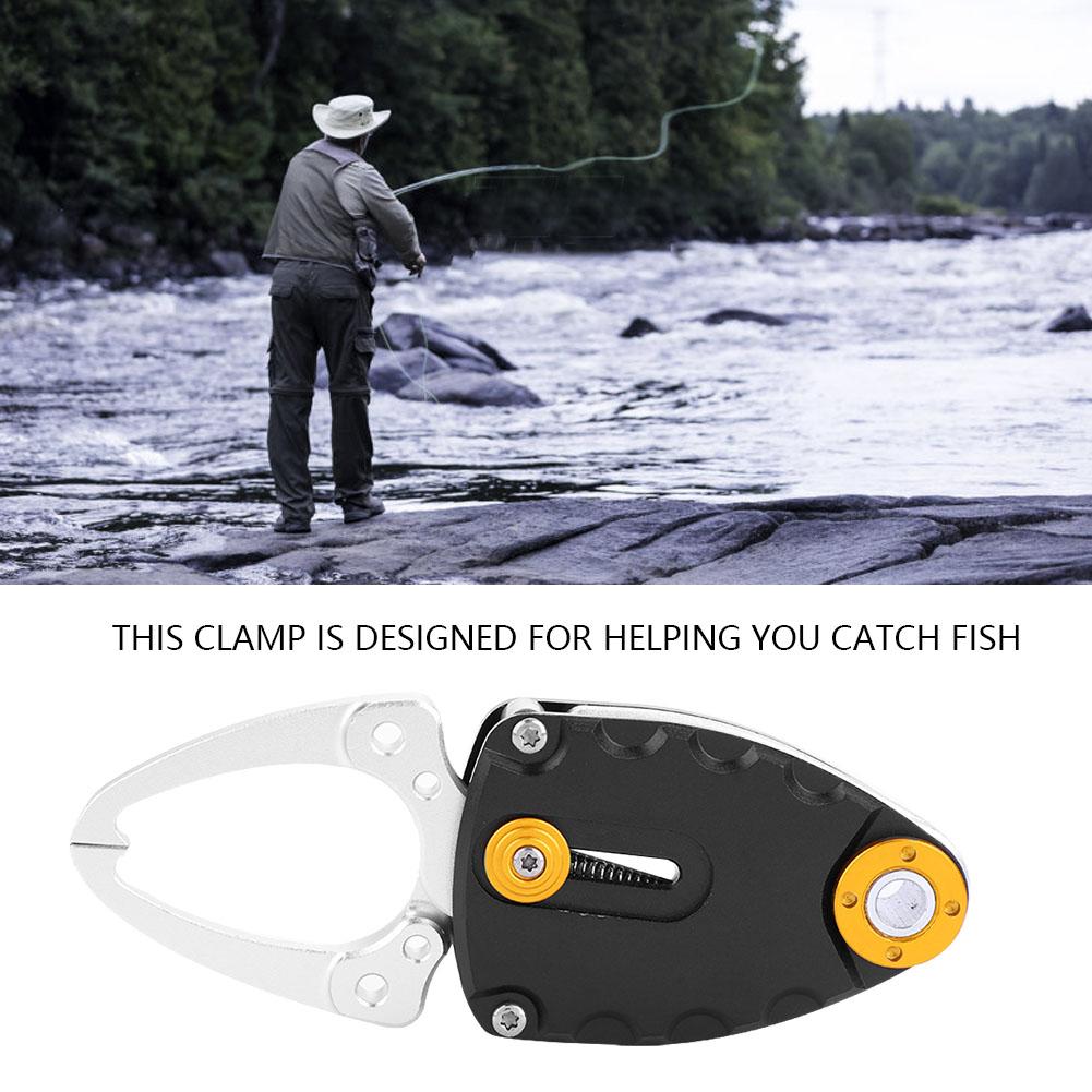 Mini Metal Fish Lip Grip Gripper Clamp Fishing Grabber Tool Accessories