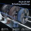 3D Print PLA PETG Filament 1.75mm CF GF Carbon Fiber High Speed Filament 1kg (2.2lbs) Colors Plastic Spool Roll Rods Filament