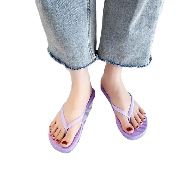 Summer women's/men's new flip-flops, beach seaside pinch your feet and wear versatile non-slip cool slippers