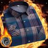 Herren doppelseitiges Fleece Plaid Langarmhemd Winter neu plus Fleece Verdickung warm Business Casual 7XL 8XL Übergröße