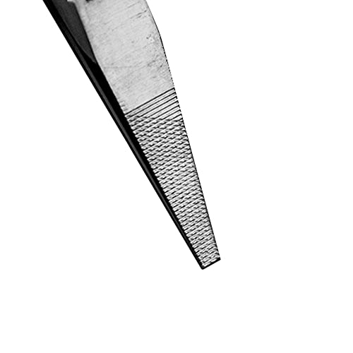 Fujiya Long Nose Pliers, Black Gold, Cross Knurled, 350-150BG