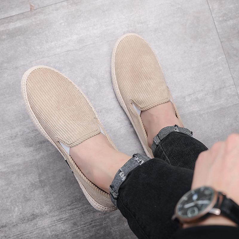 New Canvas Shoes Men Breathable Light Slip On Flat Summer Classic Loafers Casual Shoes Breathable Walking Footwear