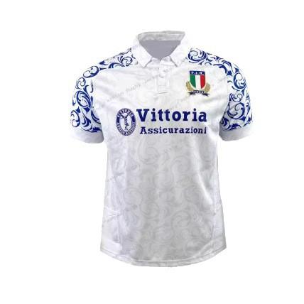 2024_25 Hot Italian Rugby Jersey Costume Players Boys Training Polo Shirt Short Sleeve Top