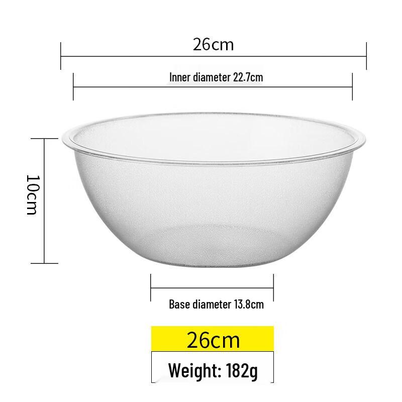 Qiwei Acrylic Salad Bowl
