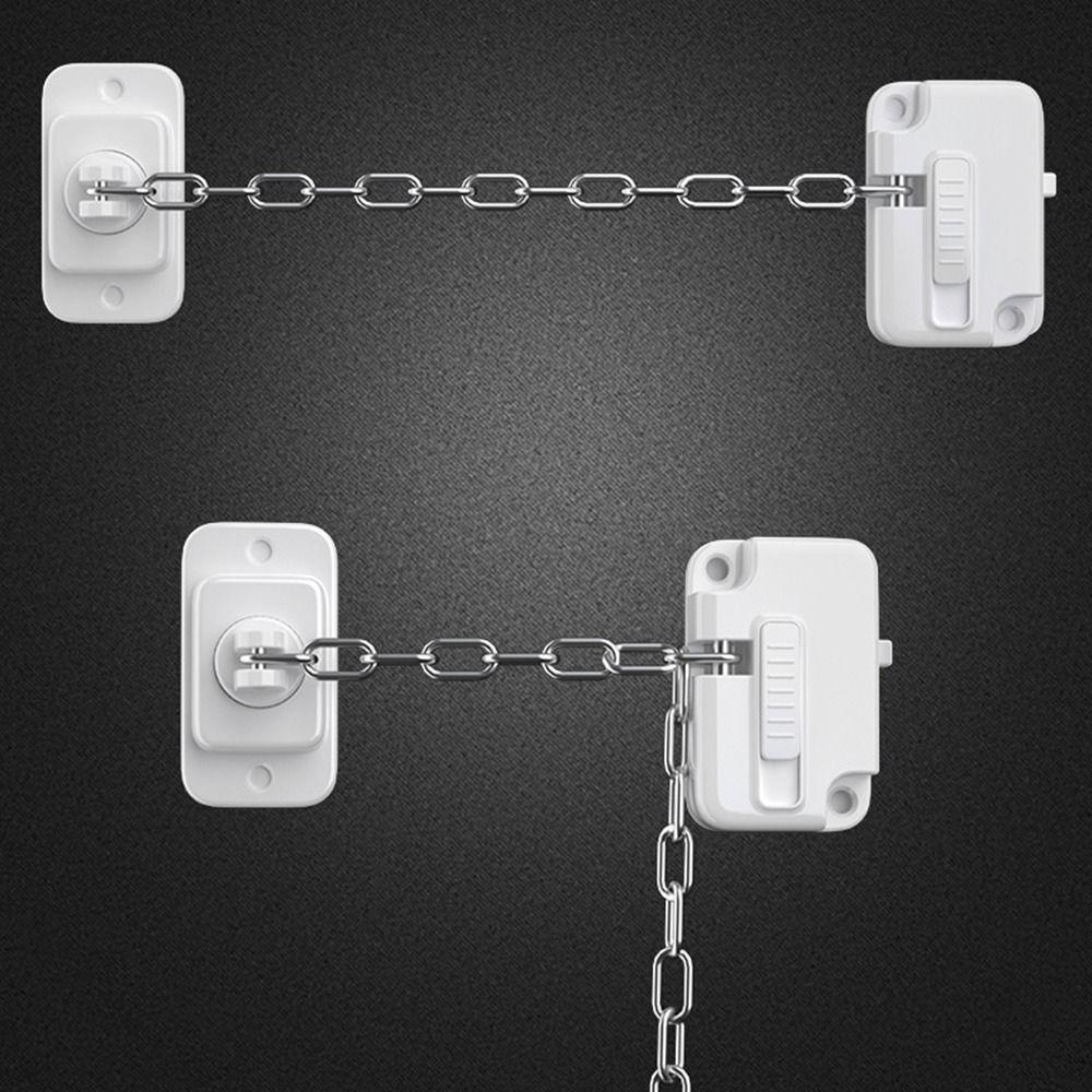 Anti-Pinch Hand Baby Safety Lock White Self Adhesive Window Restrictor Child Protection No Drilling Refrigerator Door Lock