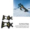 1pair 10 Spikes Ice Snow Grips Anti Slip Ice Traction Clts Walk Traction Clts for Shoes Boots Walking Hiking Climbing