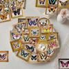 52pcs Retro Butterfly Transparent Stickers for DIY Decoration: Phone Cases, Water Bottles, Refrigerators, Luggage, Journals