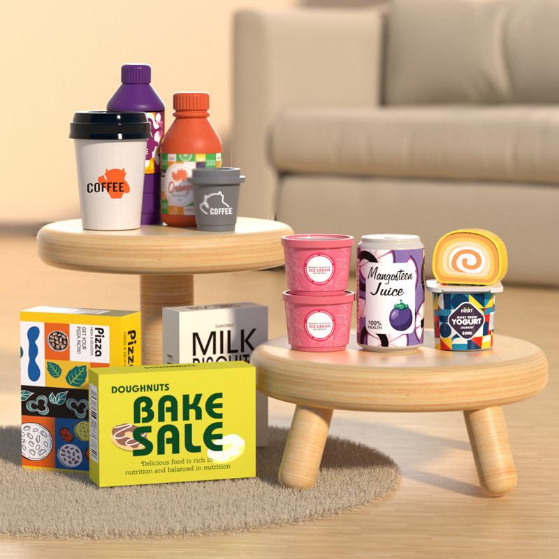 Toy Childrens Cash Register With Simulated Supermarket Scanner Learning For