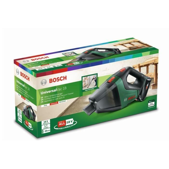 Aspirateur à main sans-fil Bosch - UniversalVac18 SET 1 batterie 2,5Ah