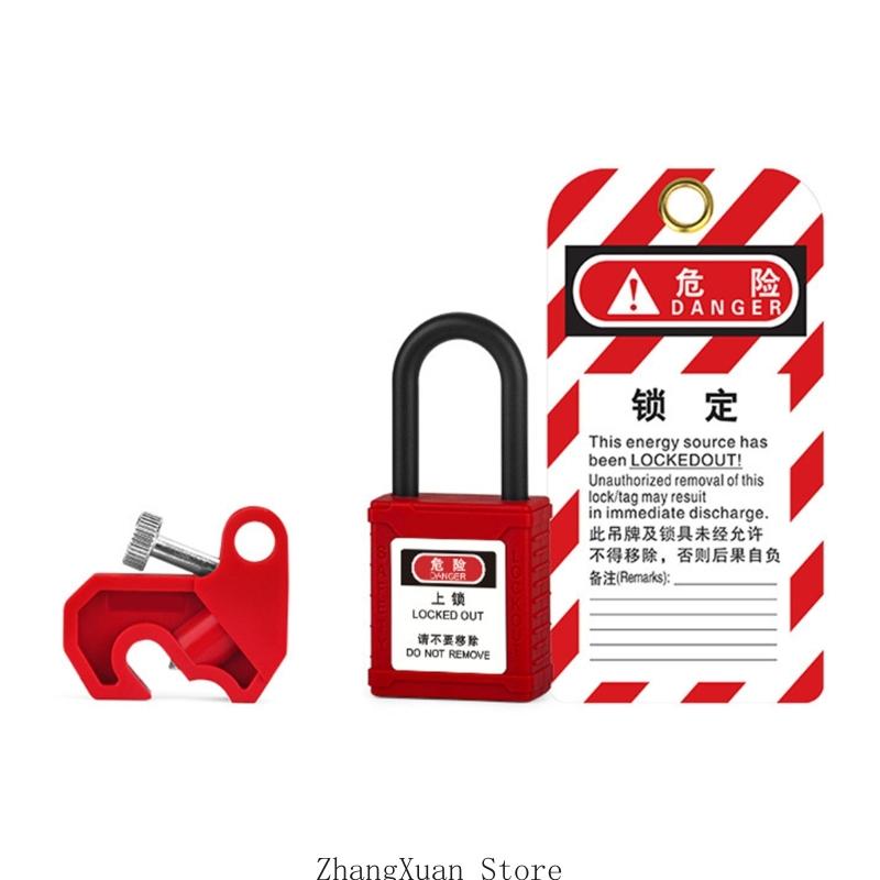 

3XUF Industrial Safety Lock Corrosions Resistant Nylons Manual Locking For Electrical Equipment Isolation красный